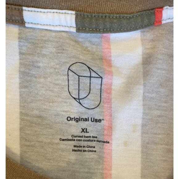 Original Use - Curved Hemline Striped Shirt - Picture 3 of 4